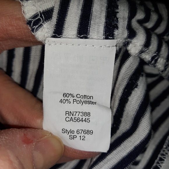 J.Crew black and white striped tank - Picture 4 of 4